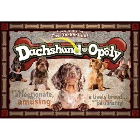 Late for the Sky: Dachshund-Opoly Monopoly Board Game image {1}
