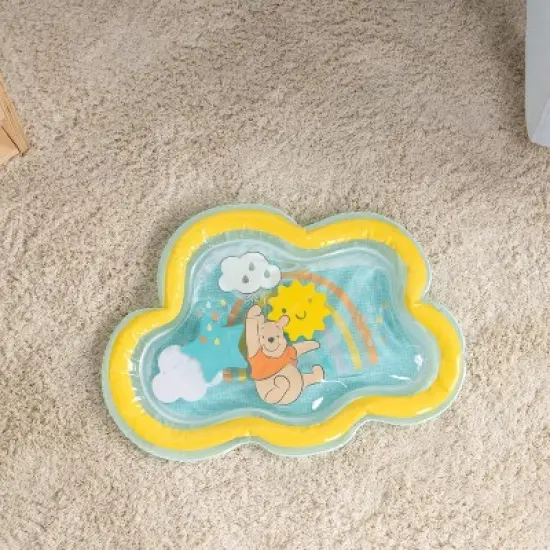 Bright Starts Disney Winnie the Pooh Once Upon a Tummy Time Water Mat - Blue image {5}