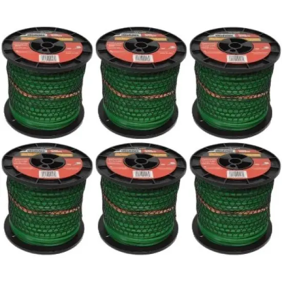 Shindaiwa Genuine 6-Pack of Grass Attack 3 Lb Spool .095" (dia.) Square Trimmer Line 909503-6PK image {1}