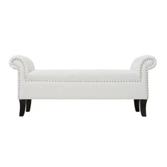 Jennifer Taylor Home Kathy Roll Arm Entryway Accent Bench image {11}