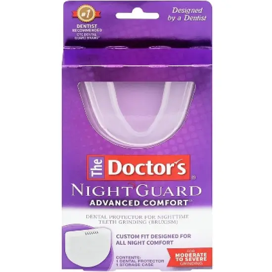 The Doctors Advanced Comfort Night Guard for Nighttime Teeth Grinding - 1ct Guard with Storage Case image {6}
