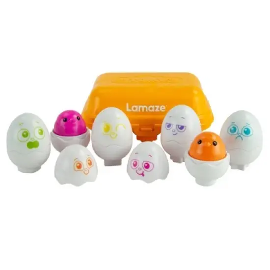 Lamaze Sort & Squeak Eggs, Shape Sorter, Color Matching Toy - 7ct image {7}