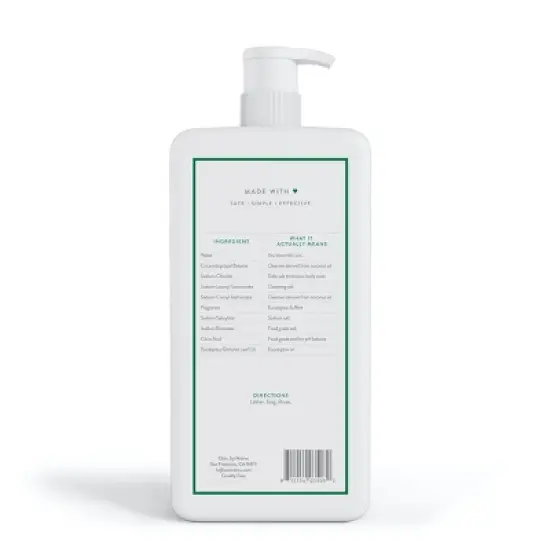 Native Eucalyptus and Mint Body Wash with Pump - 36 fl oz image {5}