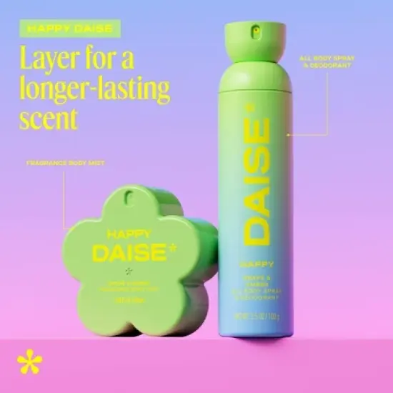 DAISE Happy Full Body Deodorant Spray - 3.5oz image {5}
