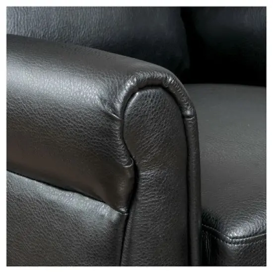 Haddan Faux Leather Recliner Club Chair - Christopher Knight Home image {3}