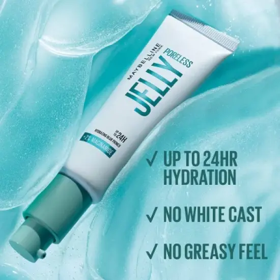 Maybelline Poreless Jelly Hydrating Blur Face Primer with Niacinamide - 1 fl oz image {3}