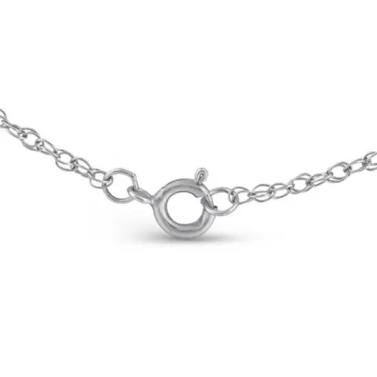 Pompeii3 1/2Ct 7-Stone Diamond Pendant 14k White Gold 18" Necklace image {2}
