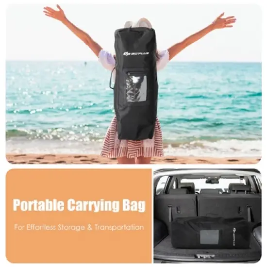 Costway 10.5' Inflatable Stand Up Paddle Board Surfboard W/ Aluminum Paddle Pump image {9}