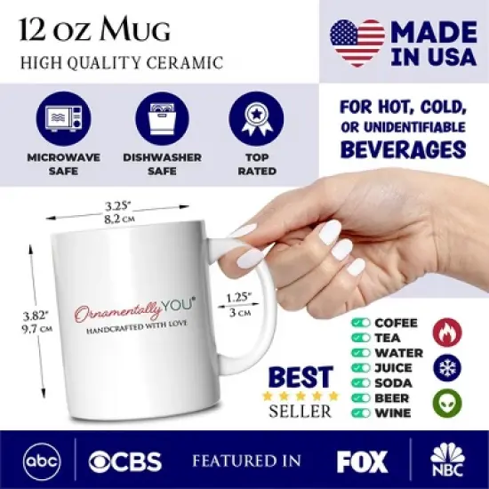 Plaid Nurse Christmas Mug, Gift for Medical Assistants and Hospital Technicians (Non-Custom Only)| Ornamentallyyou image {1}