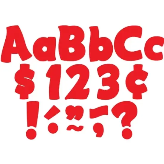 Teacher Created Resources&reg; Red Funtastic 4" Letters Combo Pack image {1}