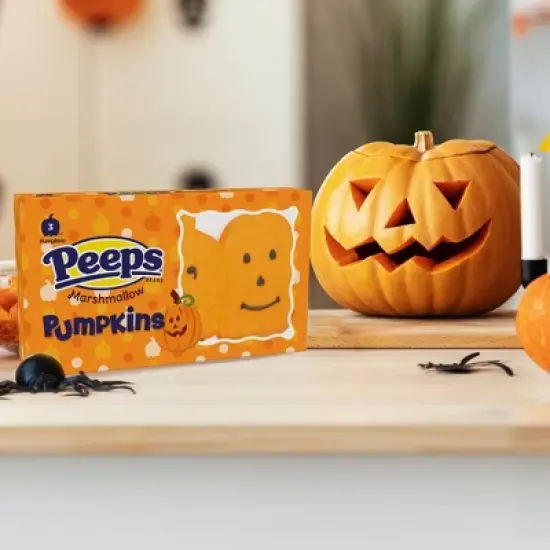 Peeps Halloween Marshmallow Pumpkins Candy - 1.5oz/3ct image {2}