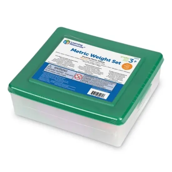 Learning Resources Weight Pax Metric Weights, Set of 58 with Box image {4}