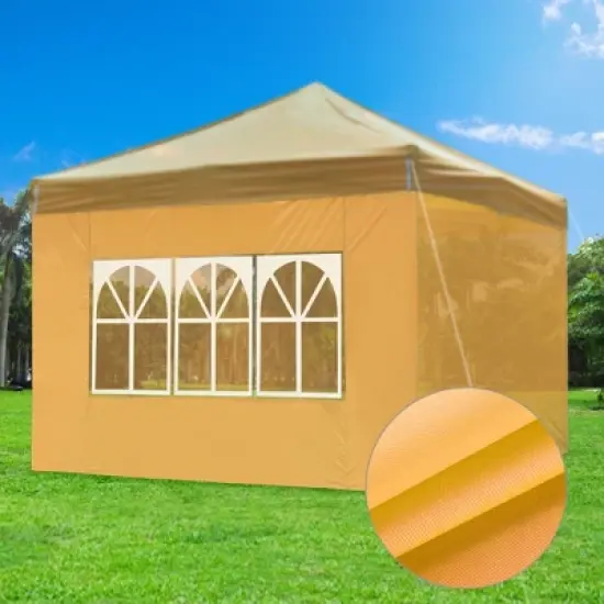 InstaHibit Privacy Window Sidewall UV30+ Fits 10x10ft Canopy Gazebo 1 Piece image {1}