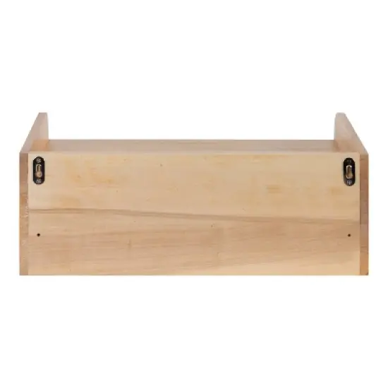 18" x 7" Kitt Floating Side Table Shelf White/Natural - Kate & Laurel All Things Decor image {5}