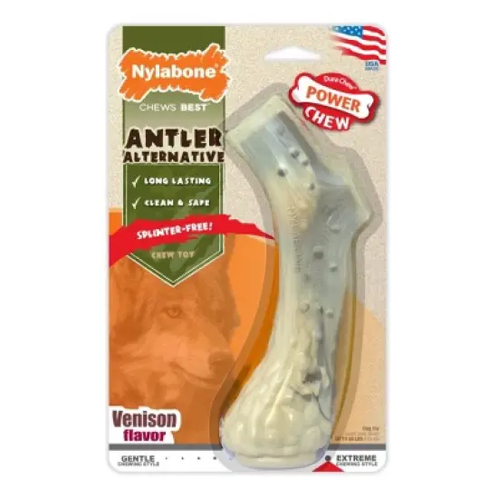 Nylabone Power Chew Antler Alternative Venison Flavor - Large image {2}
