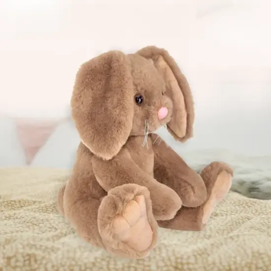 Bearington Lil Bubba Brown Plush Stuffed Animal Bunny Rabbit, 10.5 inches image {3}