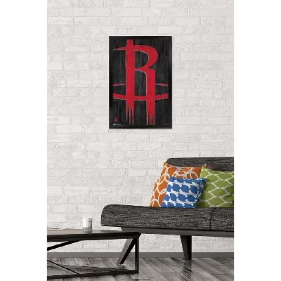 Trends International NBA Houston Rockets - Logo 19 Framed Wall Poster Prints image {1}