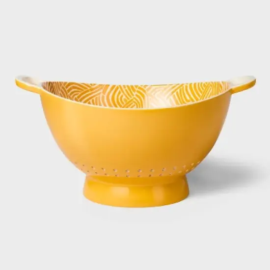 5qt Melamine Colander Yellow - Tabitha Brown for Target: Dishwasher-Safe, Tabitha Brown Kitchen Collection image {3}