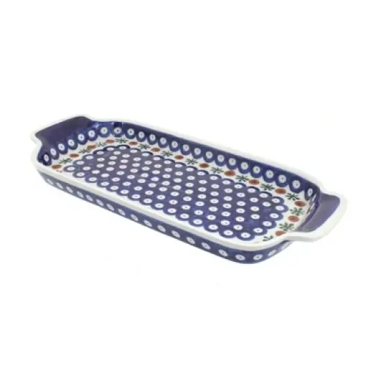 Blue Rose Polish Pottery 1282 Zaklady Bread Tray image {10}