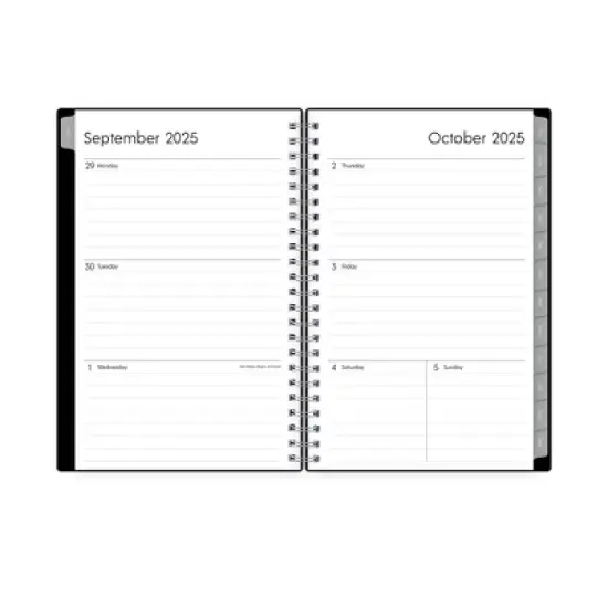 Blue Sky Weekly/Monthly Planning Calendar 5"x8" Enterprise Black image {4}