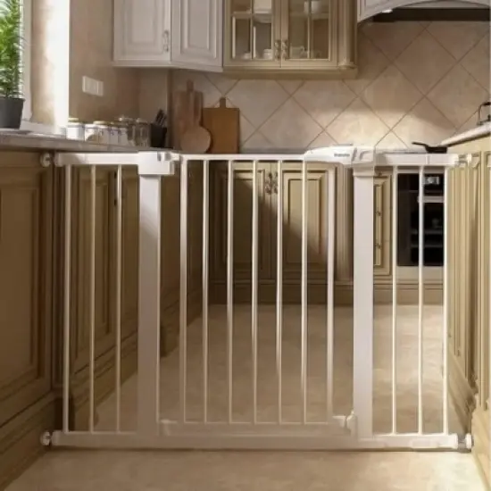 Babelio PressGuard P7 Baby and Pet Gate, Expandable Pressure Mounted No Drill Safety Gate for Stairs and Doorways image {10}