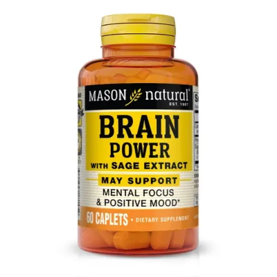Mason Natural Brain Powder Caplets with Sage Extract - 60ct image {6}