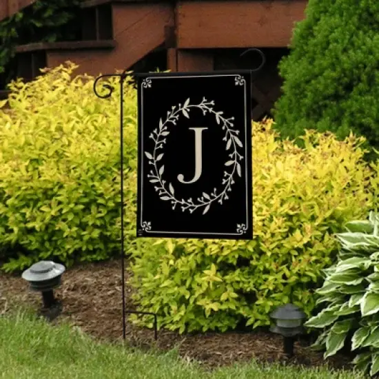 Briarwood Lane Everyday Garden Flag 18x12.5 For Outdoor Briarwood Lane Classic Monogram Letter J Garden Flag Flag Garden Flag Flags For Outside image {3}