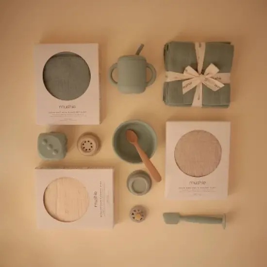  Mushie Extra Soft Muslin Bassinet Crib Sheet image {3}