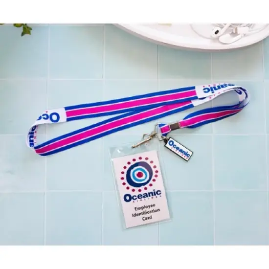 Surreal Entertainment Lost Oceanic Airlines Lanyard with ID Card & Charm image {2}