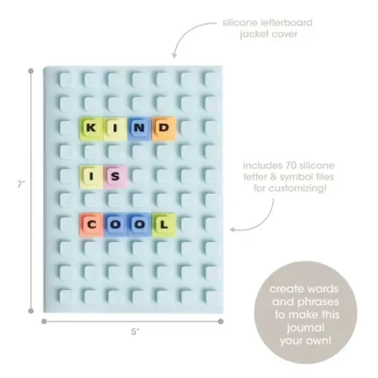 Pearhead Letterboard Journal Blue Letters image {1}