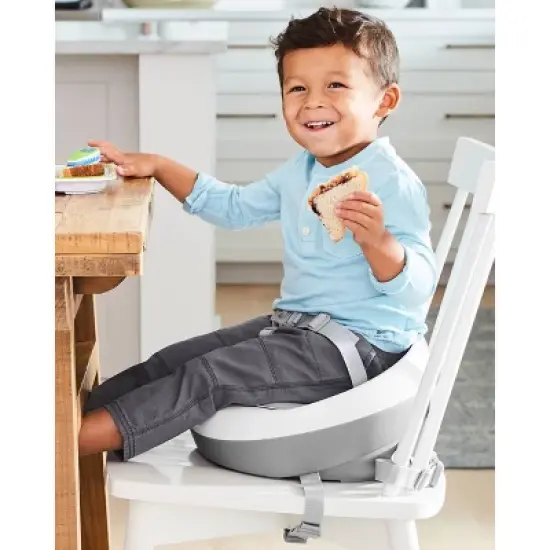 Skip Hop Sleek Booster Seat - Gray/White image {5}