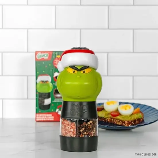 Uncanny Brands Dr. Seuss Grinch Salt and Pepper Mill Grinder image {9}