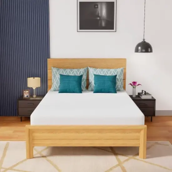 FDW 8 inch Gel Memory Foam Mattress Wave Comfort Foam Mattress 8 inch Mattress, CertiPUR-US Certified,Removable Soft Cover,White image {5}