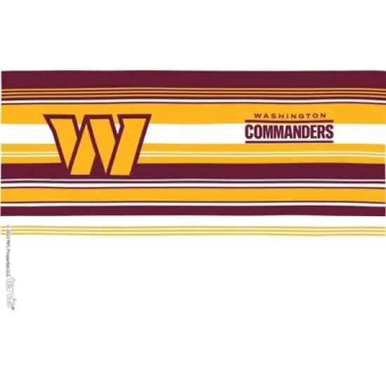 NFL Washington Commanders 16oz Hype Stripes Classic Tumbler image {1}
