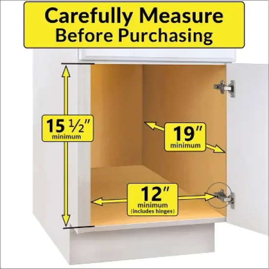 Lynk Professional Select 11.5"x18" Sliding Pull Out Under Sink Kitchen Cabinet Organizer Chrome: Multi-Compartment Storage image {1}