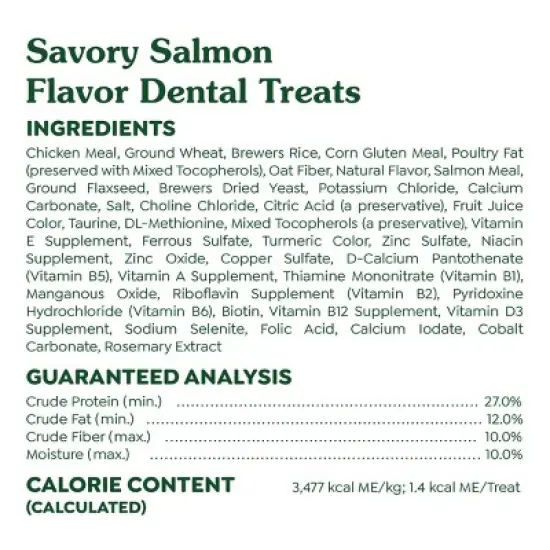 Greenies Savory Salmon Flavor Dental Cat Treats image {11}