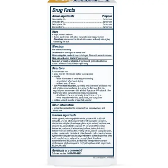 CeraVe Hydrating Sheer Sunscreen Lotion for Face and Body - SPF 30 - 3 fl oz image {7}