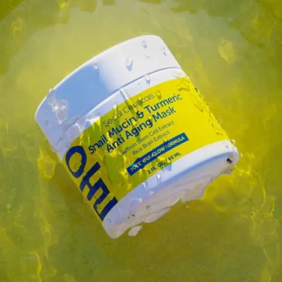 Seoul Ceuticals Korean Skin Care Korean Face Mask - Snail Mucin Mask Korean Skincare Turmeric Anti Aging Mask - K Beauty With Saffron + Rice Bran, 2oz image {2}