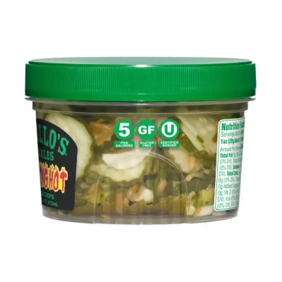 Grillo's Pickles Blazing Hot Dill Chips - 16 fl oz image {3}