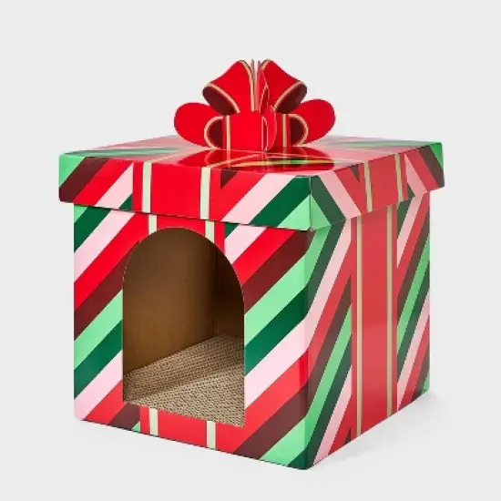 Present Shaped Cat Scratcher - 19.88" - Boots & Barkley&trade; image {3}