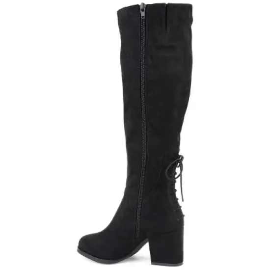 Journee Collection Womens Leeda Tru Comfort Foam Block Heel Knee High Boots image {6}