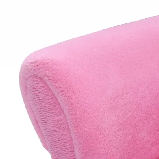Tangkula Kids Sofa Cute Sofa Strawbwrry Sponge Filler Upholstered Lounge w/ Armrest image {5}