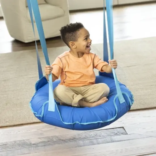 HearthSong 27-Inch Inflatable Flying Saucer Sensory Swing for Indoor or Outdoor Use image {1}