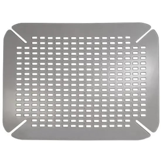 iDesign Black PVC Sink Mat (Case of 6) image {1}