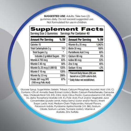 Centrum Men's 50+ Multivitamin Gummies - 140ct image {9}