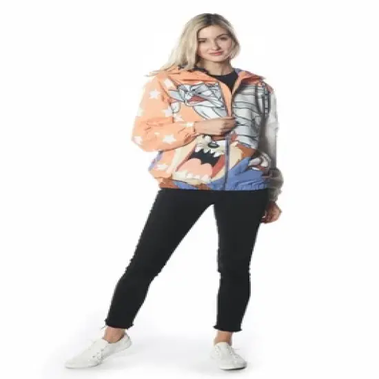 Members Only - Women's Big Bugs Windbreaker Oversized Jacket image {3}