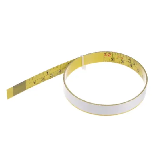 Unique Bargains Steel Left to Right Read Sticky Double Scale Tape Measure 40 Inch/1M image {5}