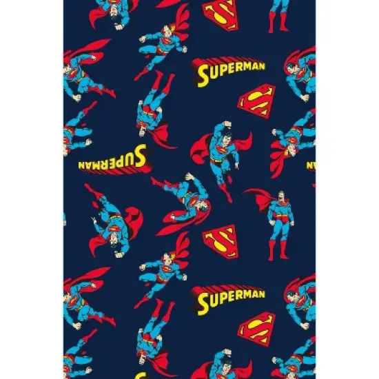 DC Comics Mens Superman All Over Print Loungewear Pajama Pants Blue image {2}