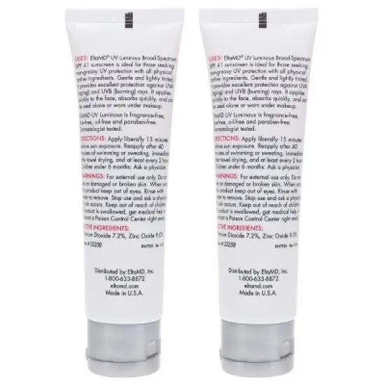 Elta MD UV Luminous Broad Spectrum SPF 41 1.7 oz 2 Pack image {3}