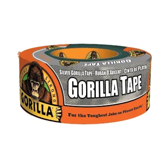 Gorilla 10 yard Duct Tape Silver: Heavy Duty Industrial Adhesive, 1.88" Width, 30' Length image {4}